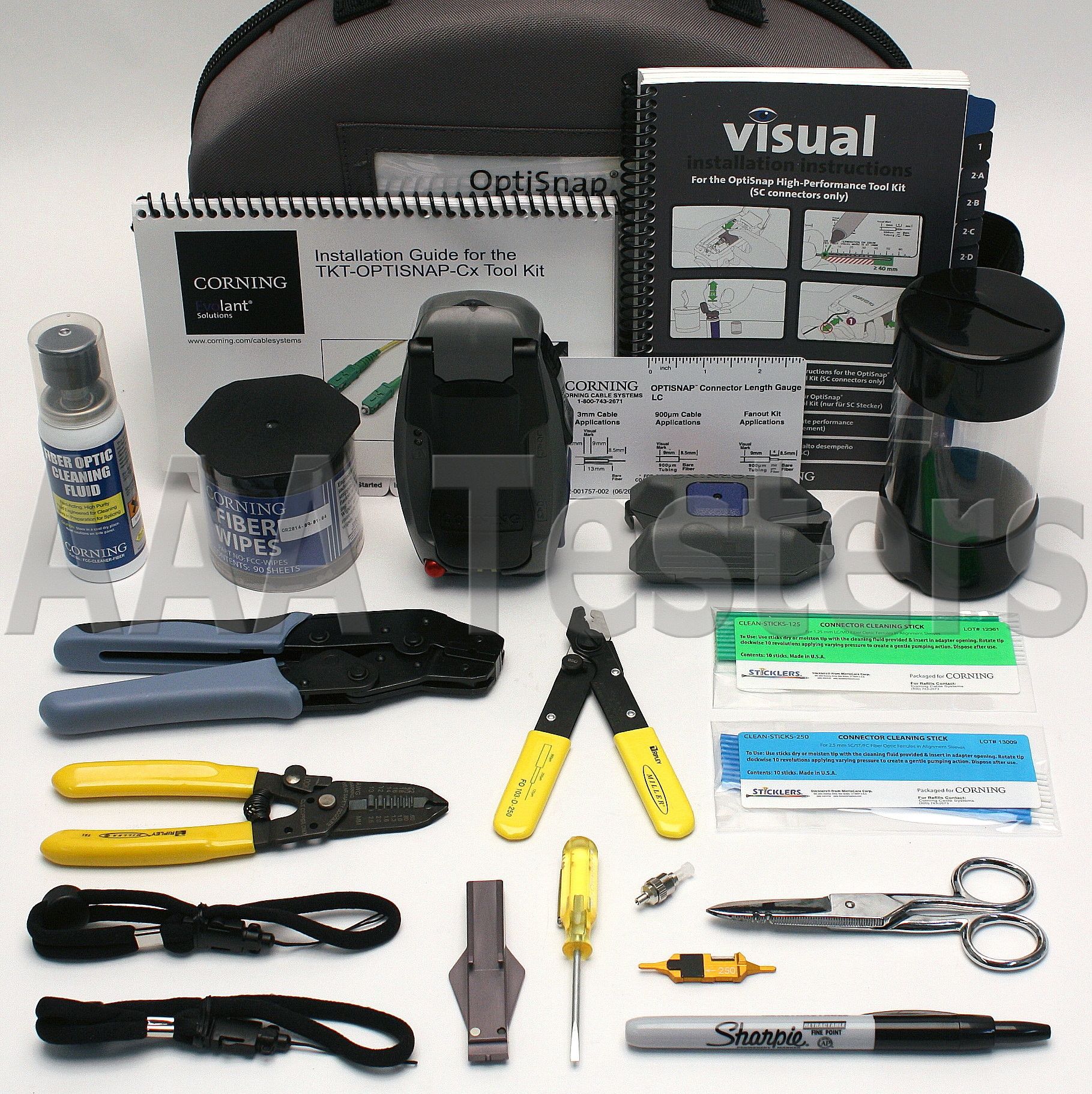 Corning Siecor LANscape TKTOPTISNAPCF Fiber Connector Tool Kit TLUCP