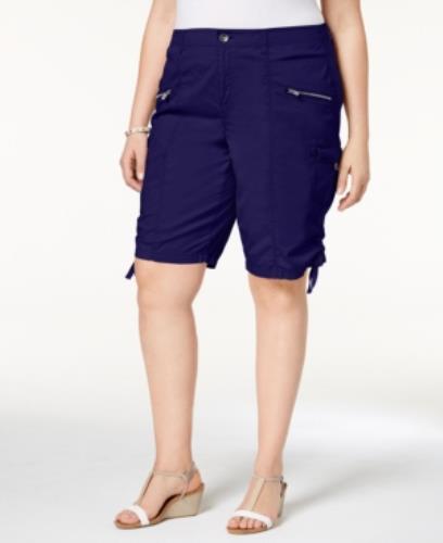 womens plus size cargo shorts