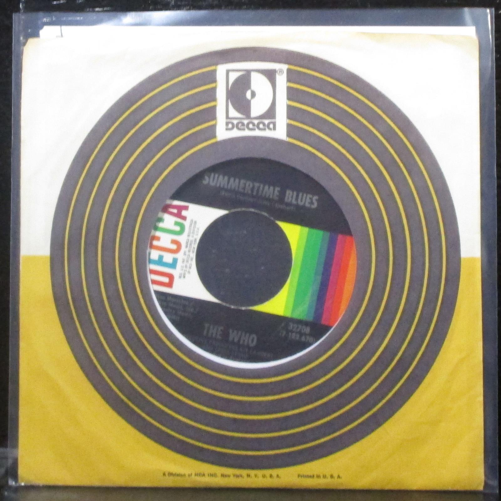 The Who Summertime Blues Heaven And Hell 7 Vg Vinyl 45 Decca Usa Ebay