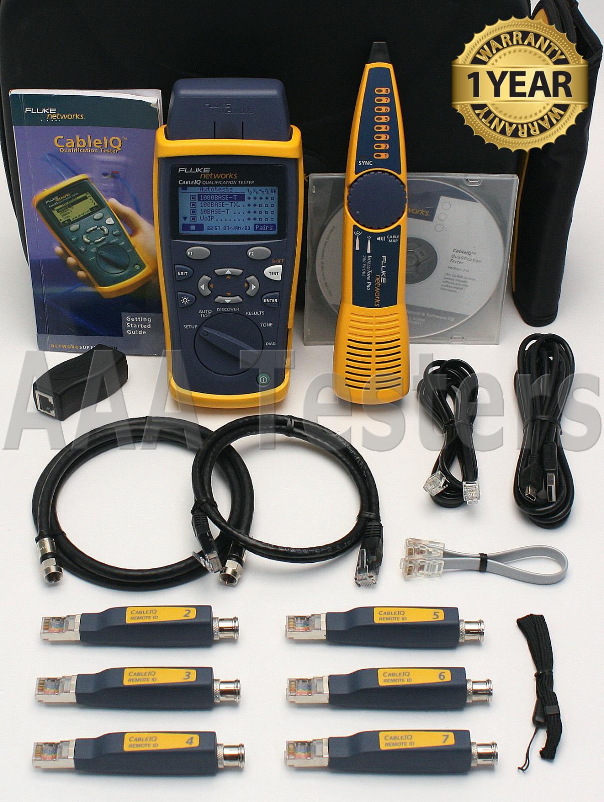 Fluke Networks CIQKIT CableIQ Tester & Intellitone Pro 200 Advanced IT