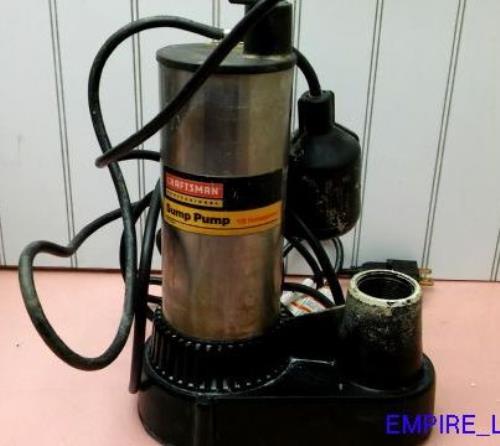 Craftsman Stainless Steel 1/2 HP Sump/Utility Pump #3050 Thermally ...