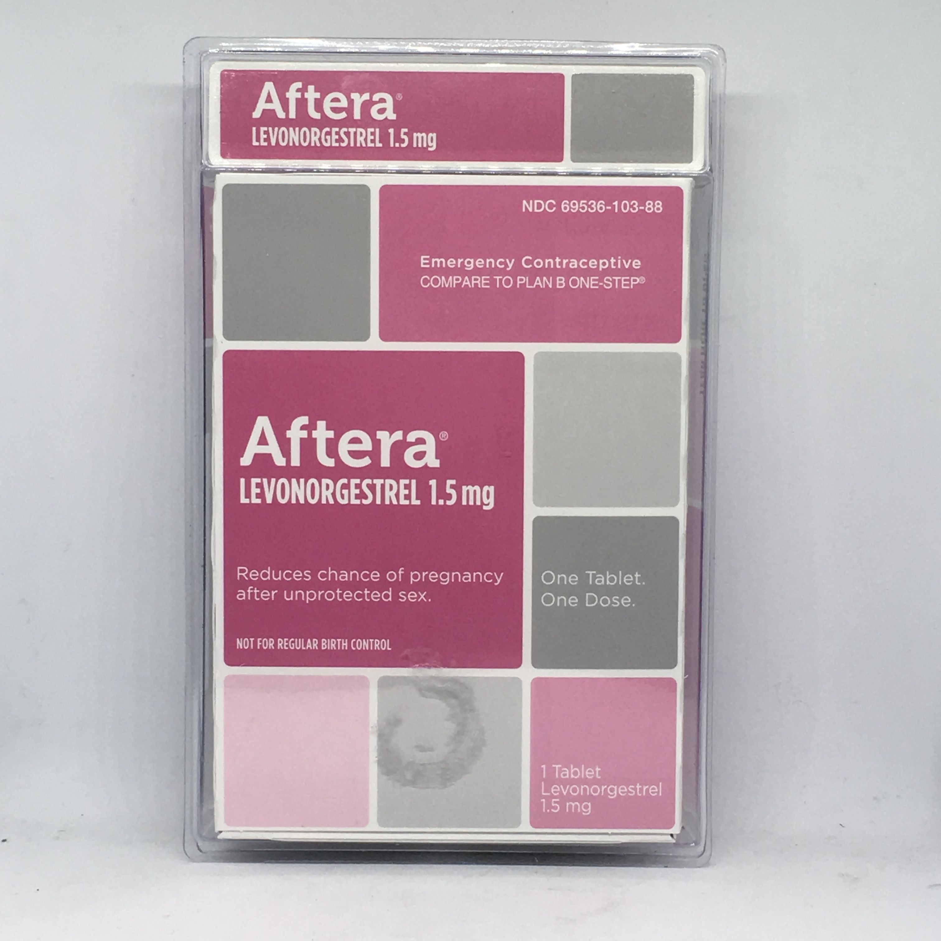 Aftera Emergency Contraceptive Compare to Plan B One Step One Tablet