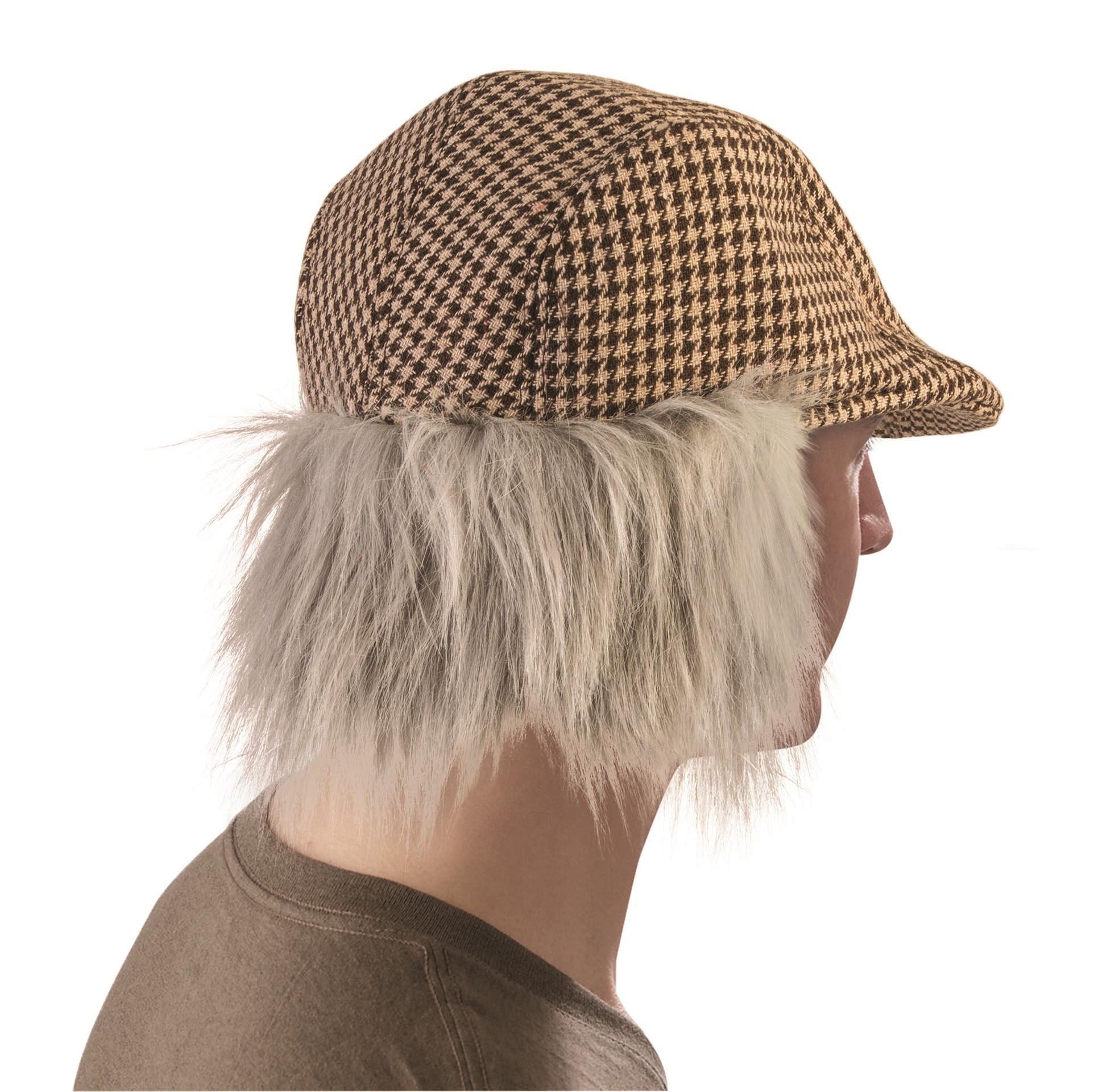 hats with hair for men