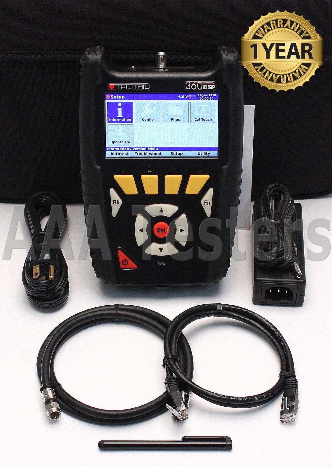 Trilithic 360 DSP Docsis 3.0 Home Certification CATV Meter 360DSP 360