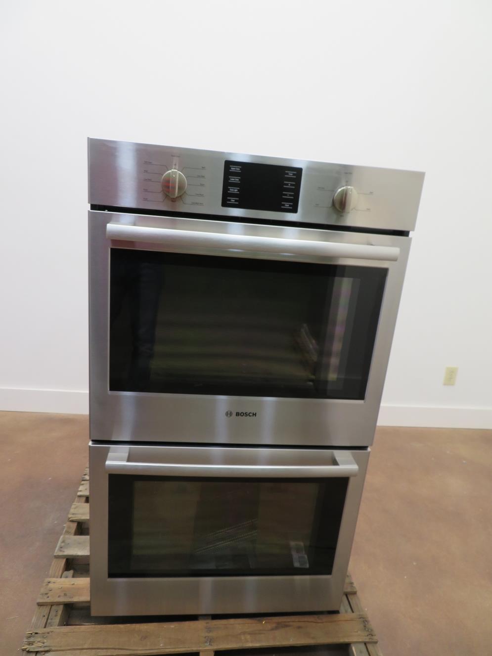 Bosch 500 30" European Convection Double Electric Wall Ovens HBL5651UC