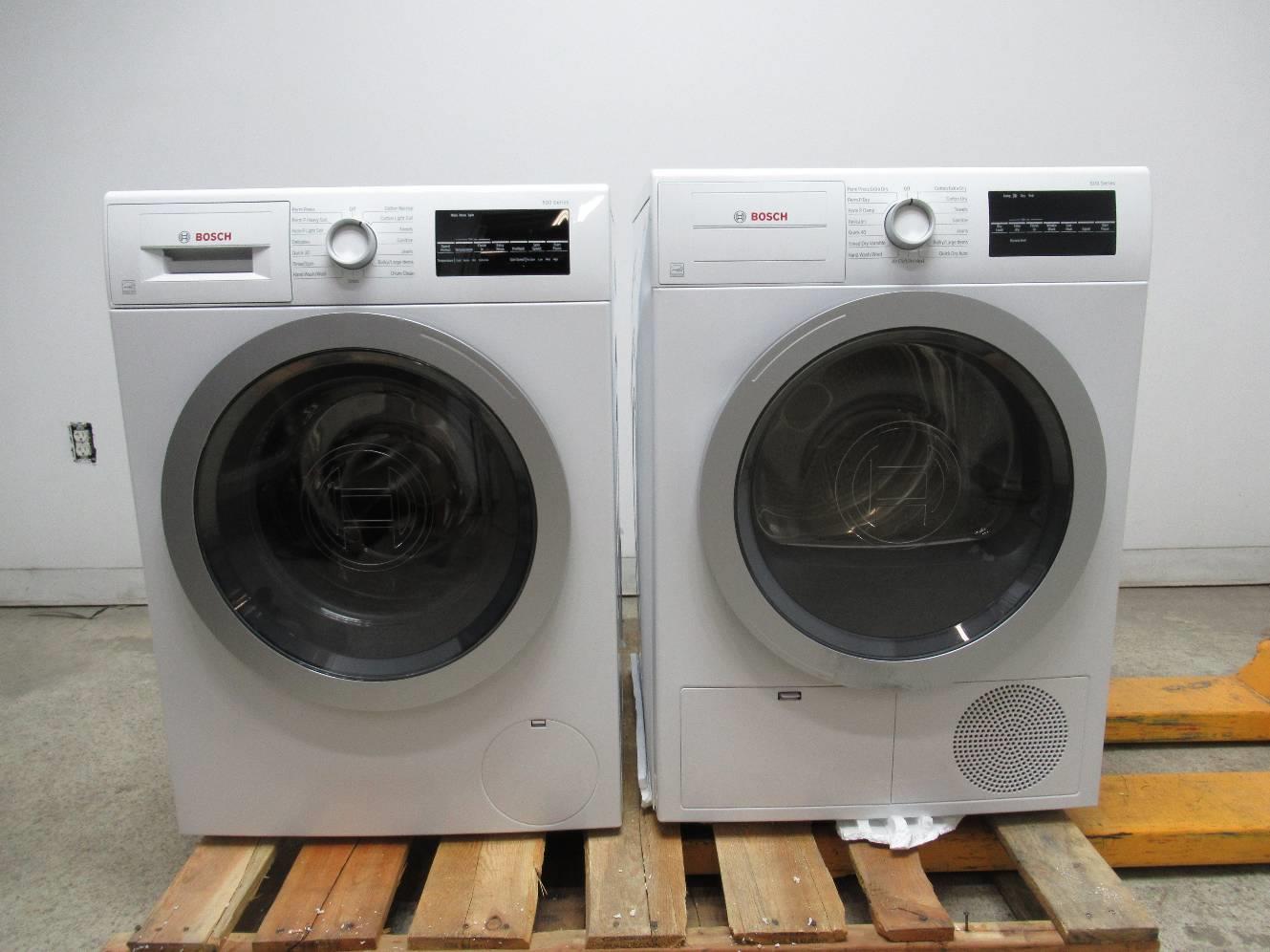 Bosch 500 Series Front Load 15 Progams Washer + Dryer WAT28401UC