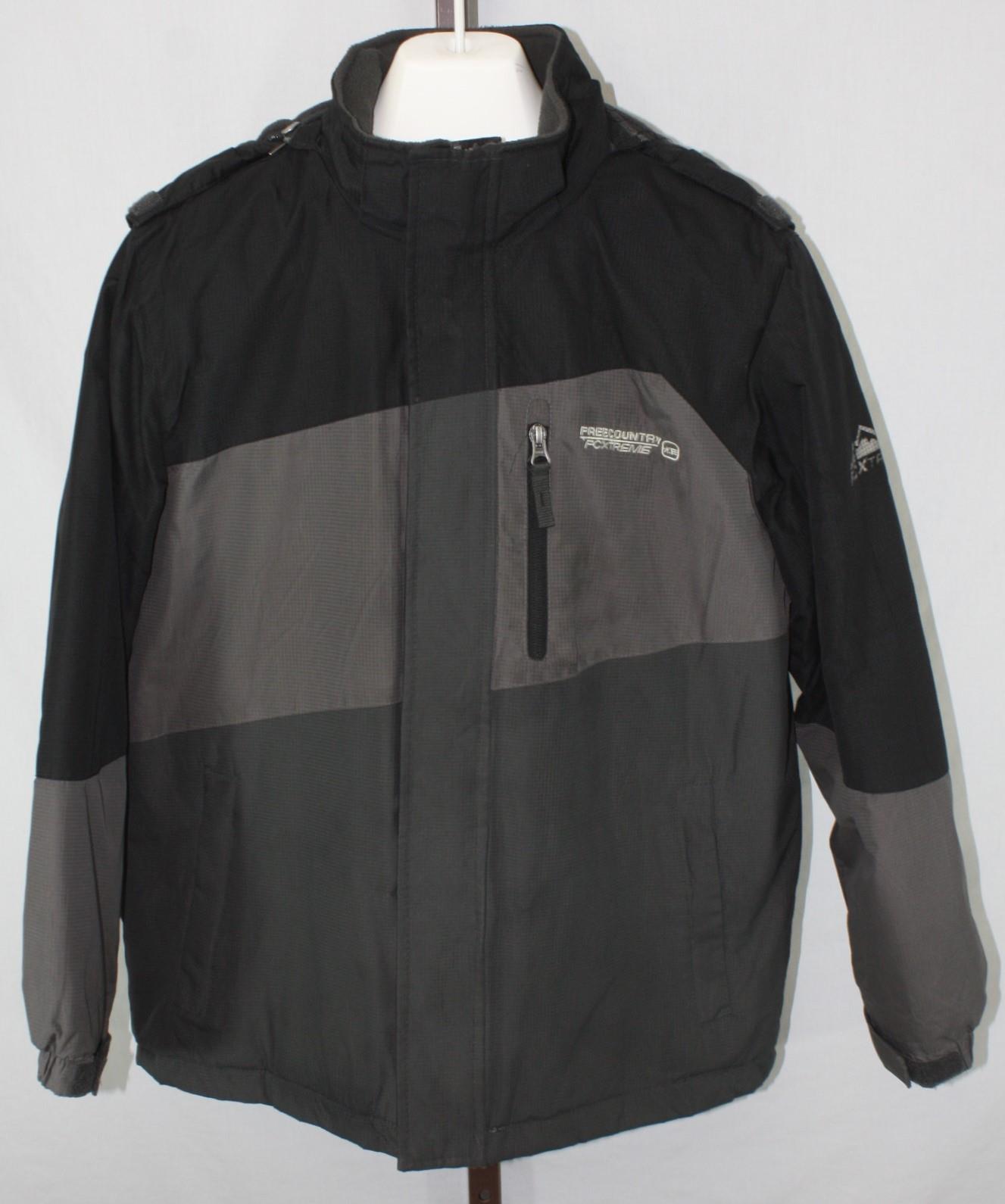 Free Country FCXtreme Boys Gray Black Front Zip Jacket Coat Size Large ...