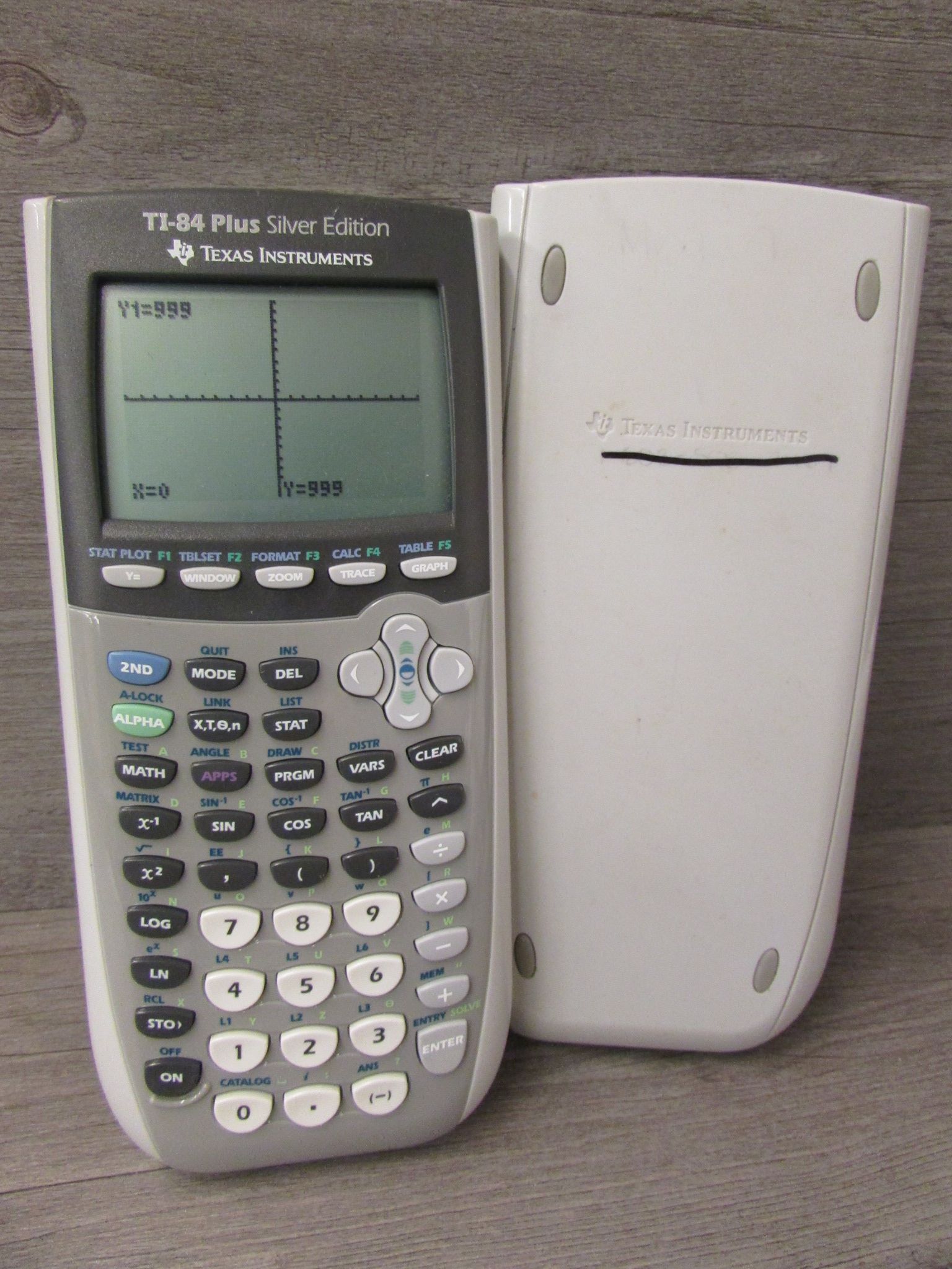 Texas Instruments Ti 84 Plus Silver Edition Calculator Graphing Tested Working Ebay 