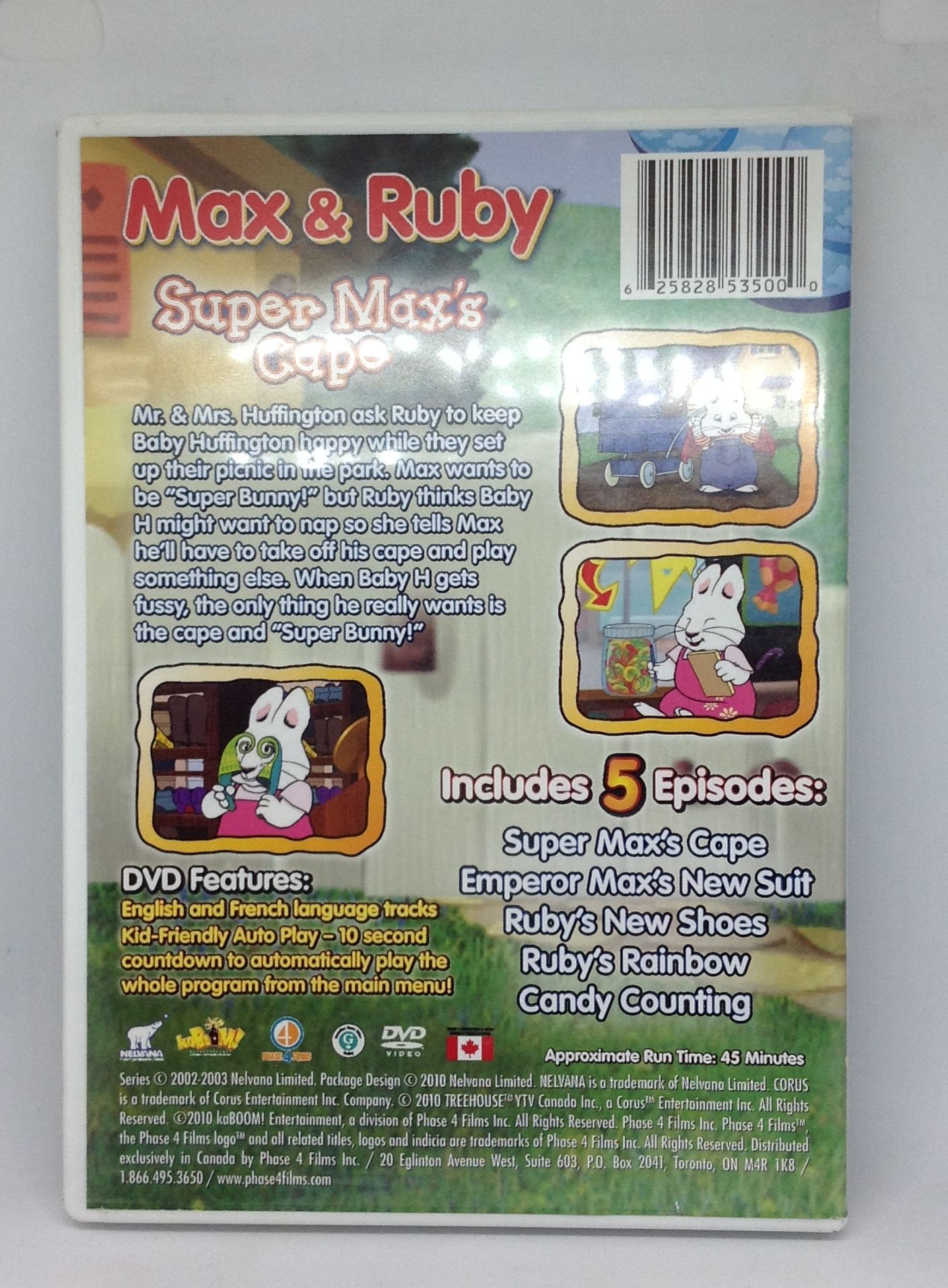 Max Ruby: Super Maxs Cape (DVD, 2010, Canadian) 625828535000 | eBay