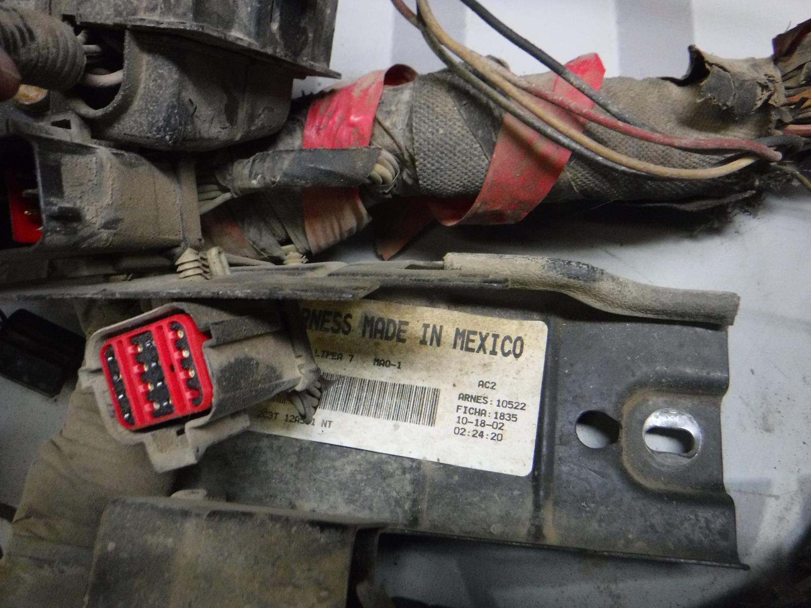 2000 - 2003 FORD 7.3 DIESEL ENGINE BAY WIRING HARNESS 2C3T12A581NT