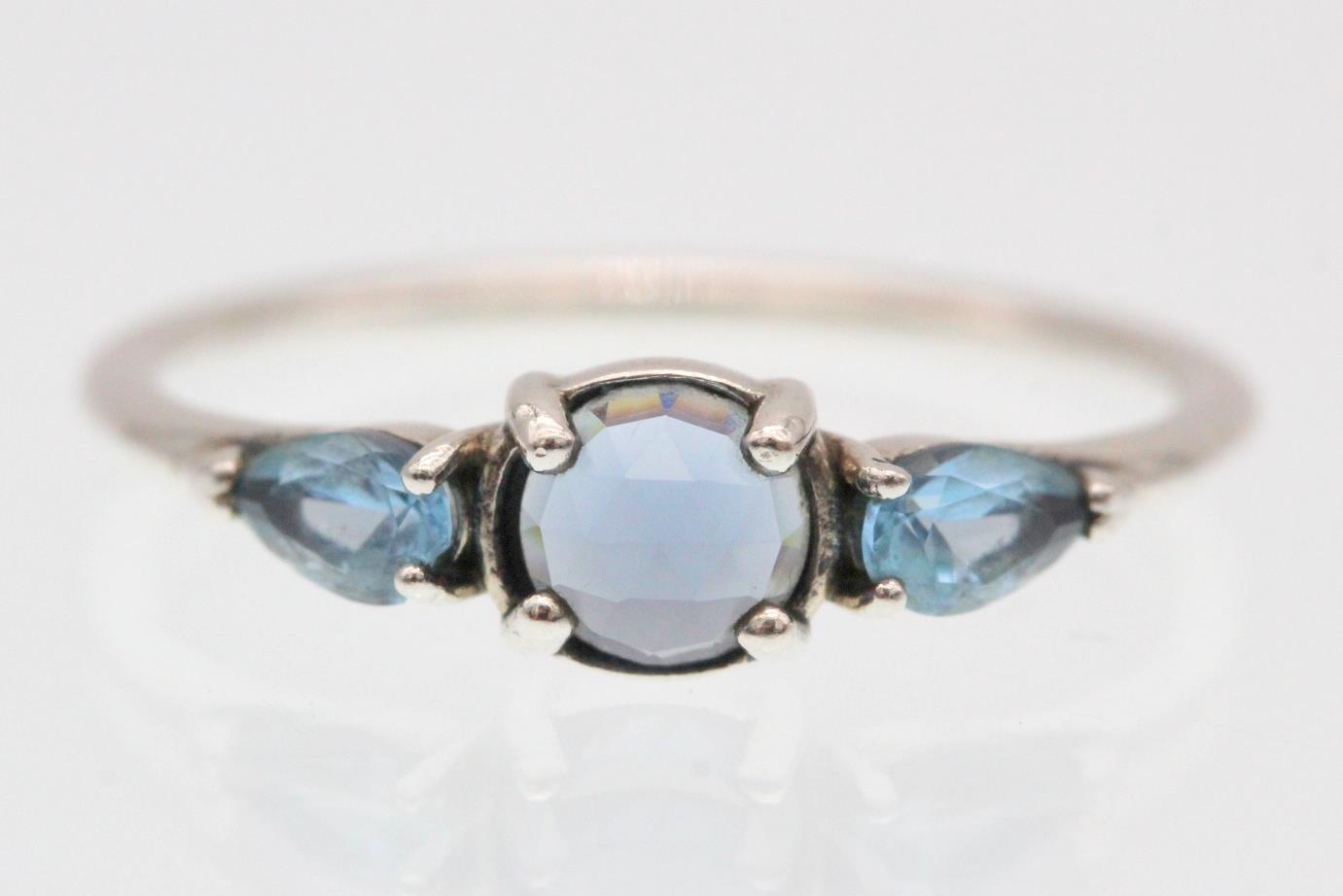 Pandora Patterns Of Frost (191016NMB) Sterling / Blue ...