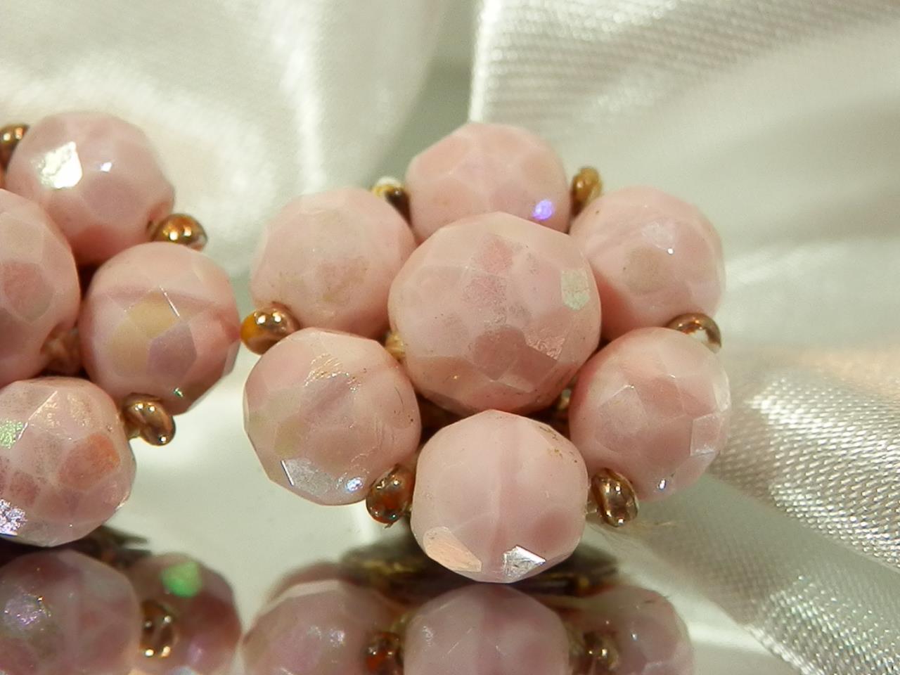 Pink 1950\u2019s Glass Choker