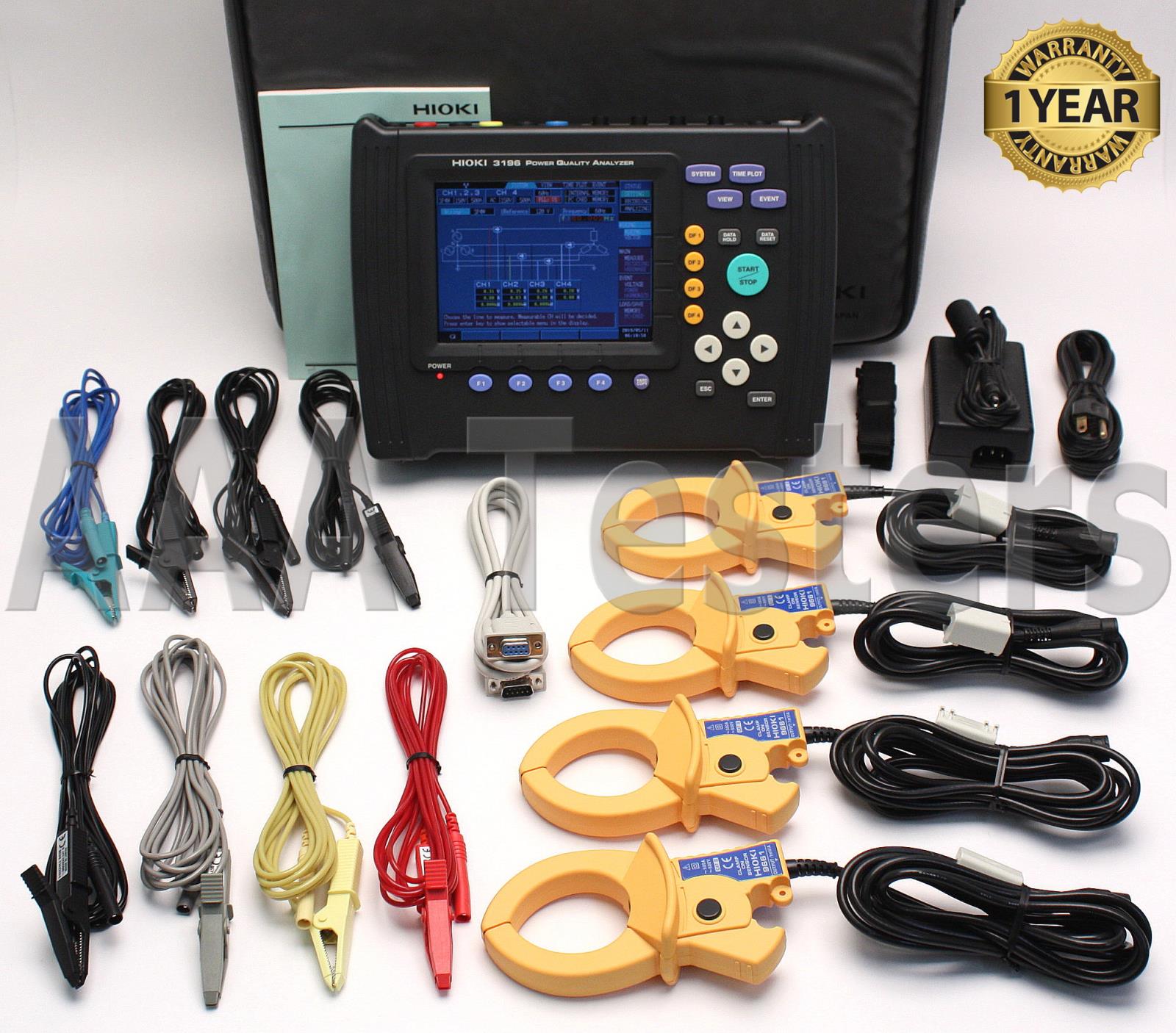 Hioki 3196 Three 3 Phase Power Quality Analyzer eBay