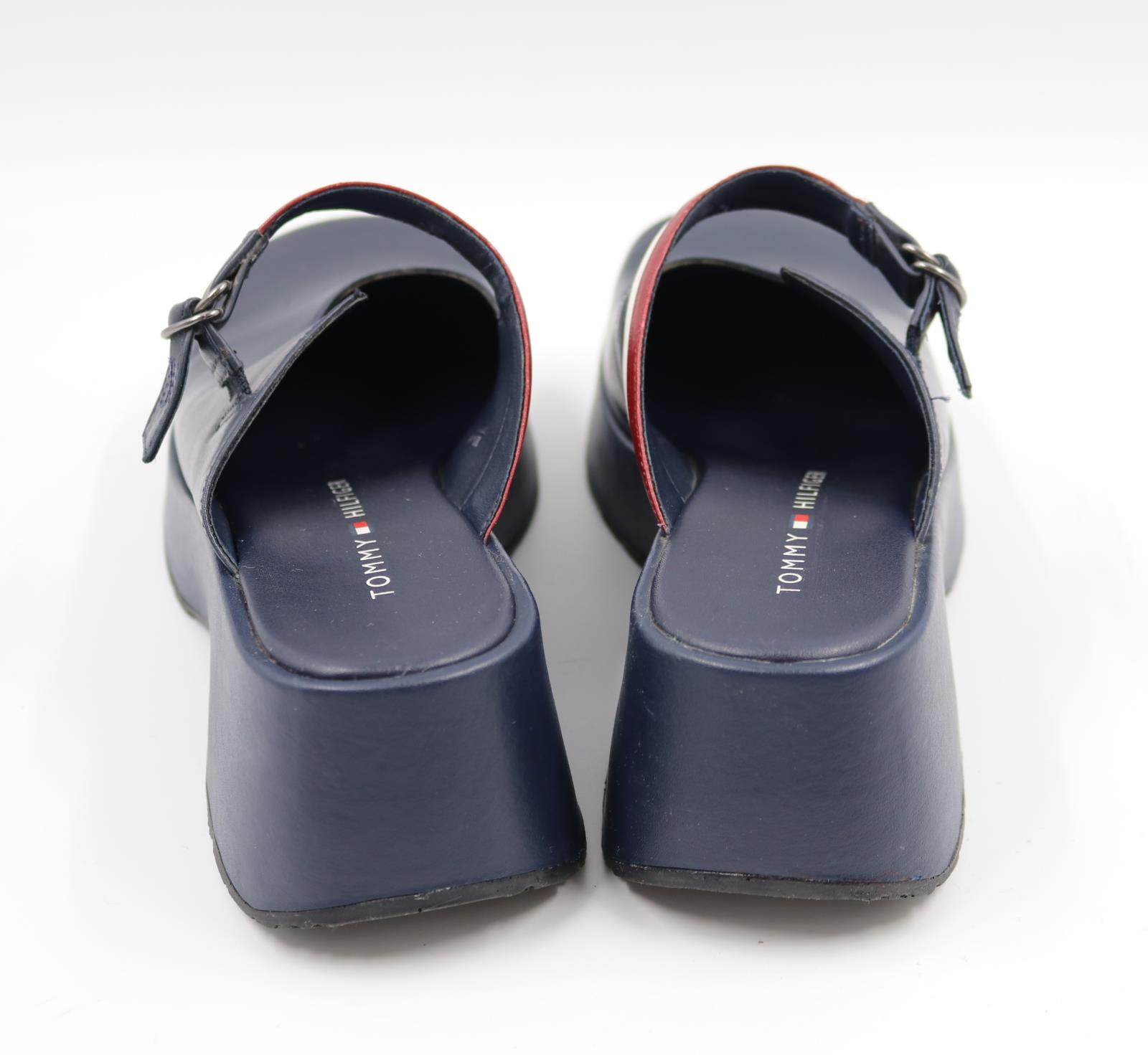 tommy-hilfiger-womens-ladies-navy-blue-clogs-shoes-size-7m-ebay