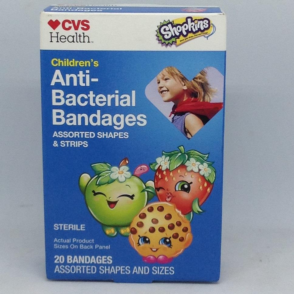 Children's Kid's Assorted Characters Bandages Bandaids CVS 1000