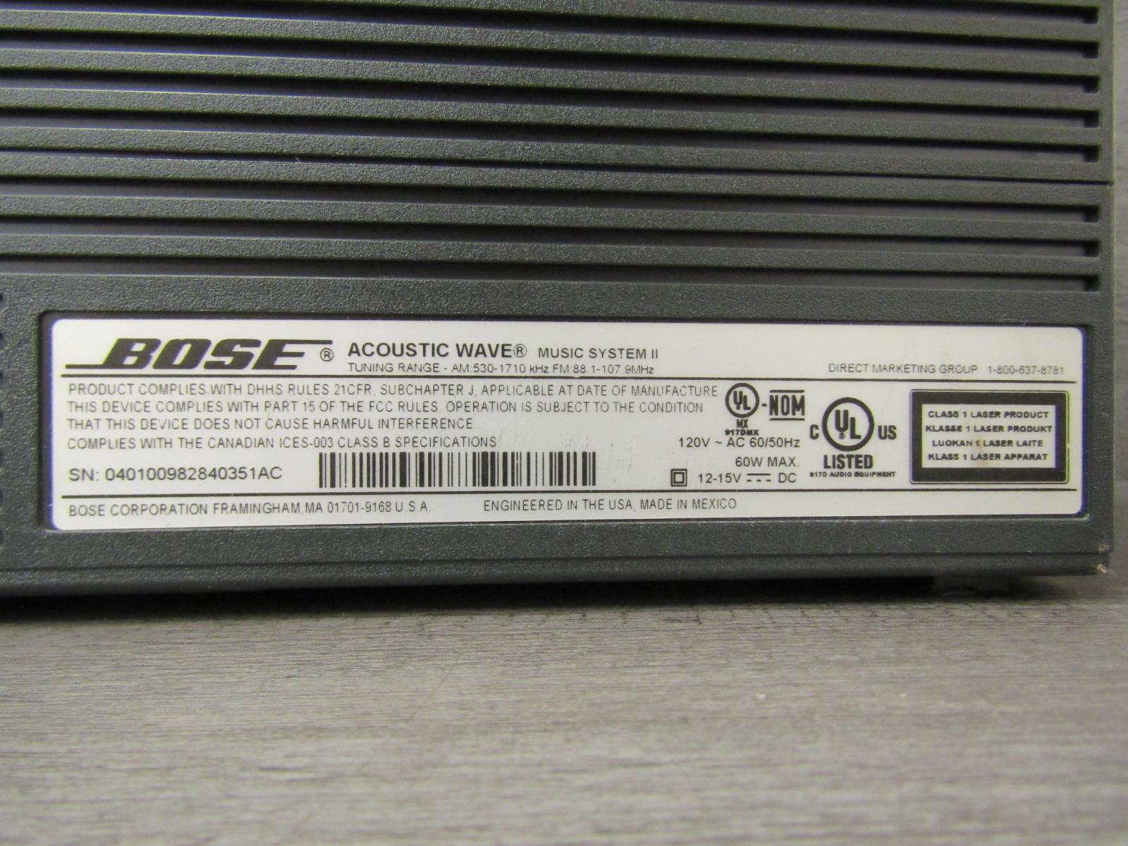 Bose Acoustic Wave Music System BOSE ボーズ カセット AW-1 Model