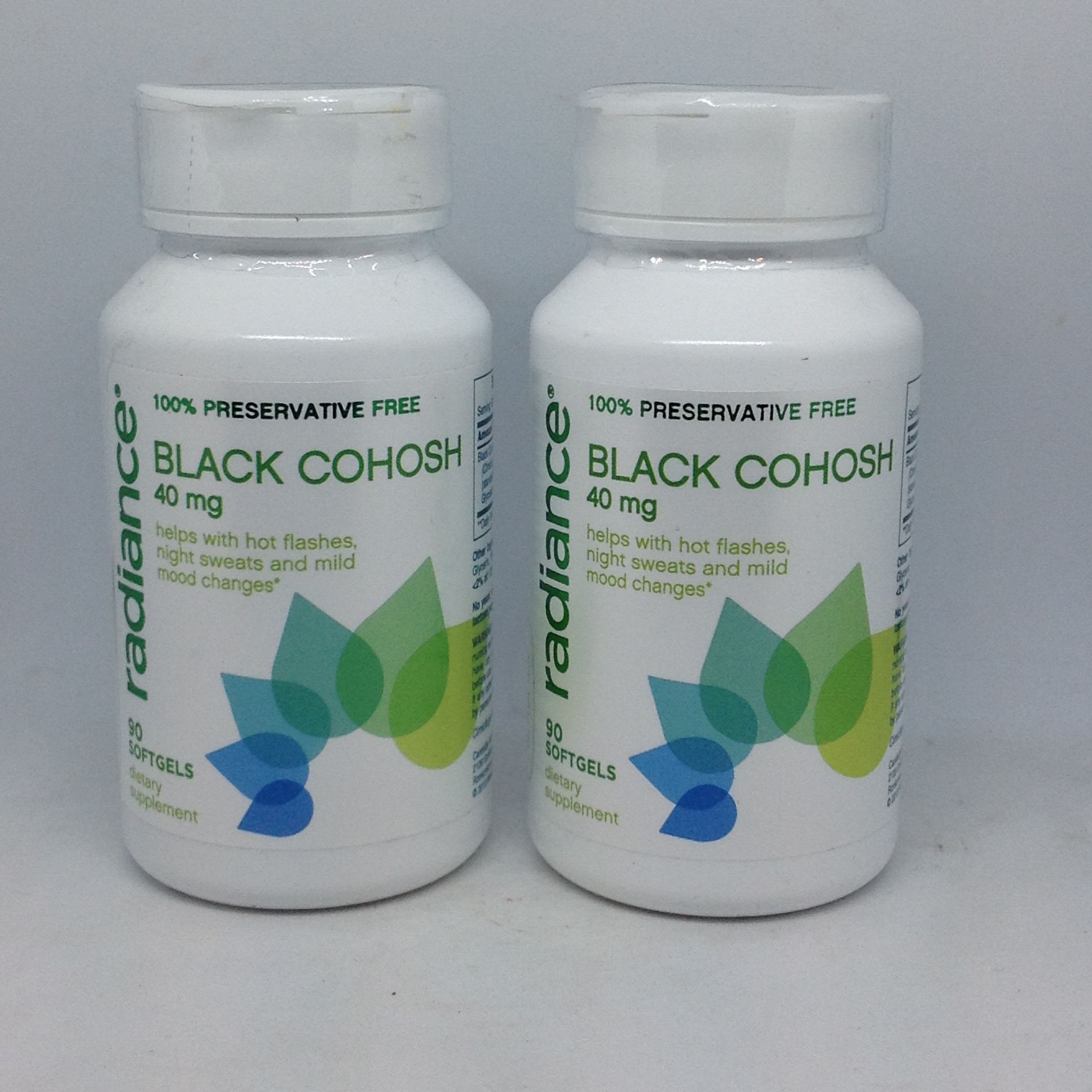 Radiance Black Cohosh 40mg 180 Softgels for Hot Flashes Night Sweats