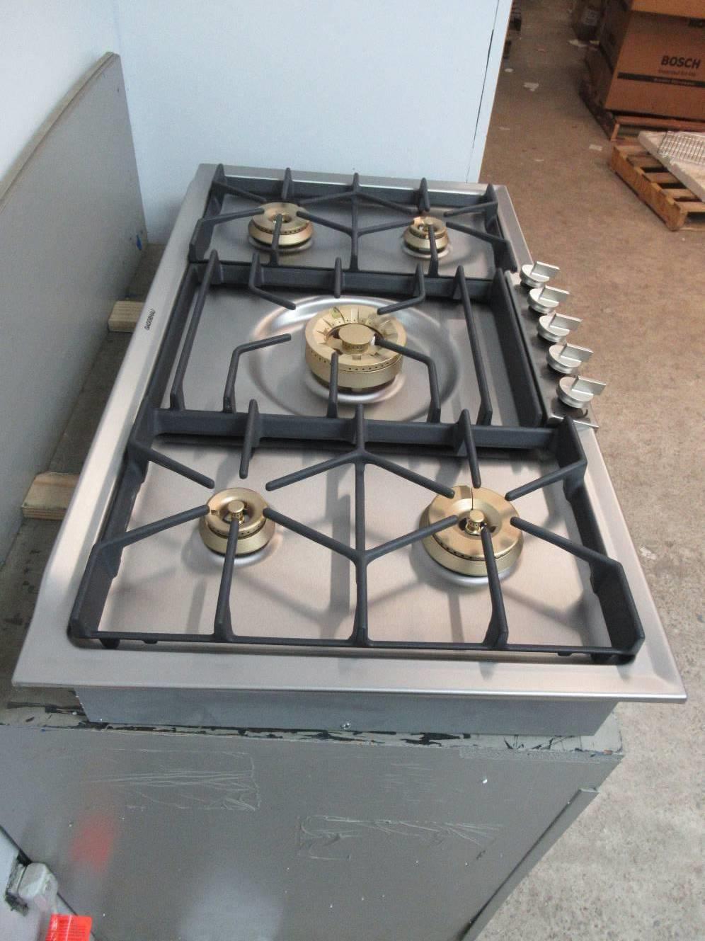 Gaggenau 36" SS 3Ring Wok Burner Natural Gas Cooktop Stainless