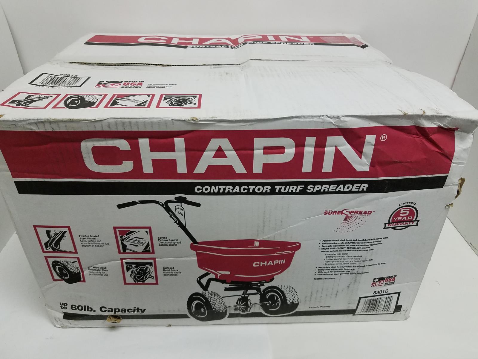 Chapin International 8301C Chapin Contractor Spreader, 80 Lb. Capacity