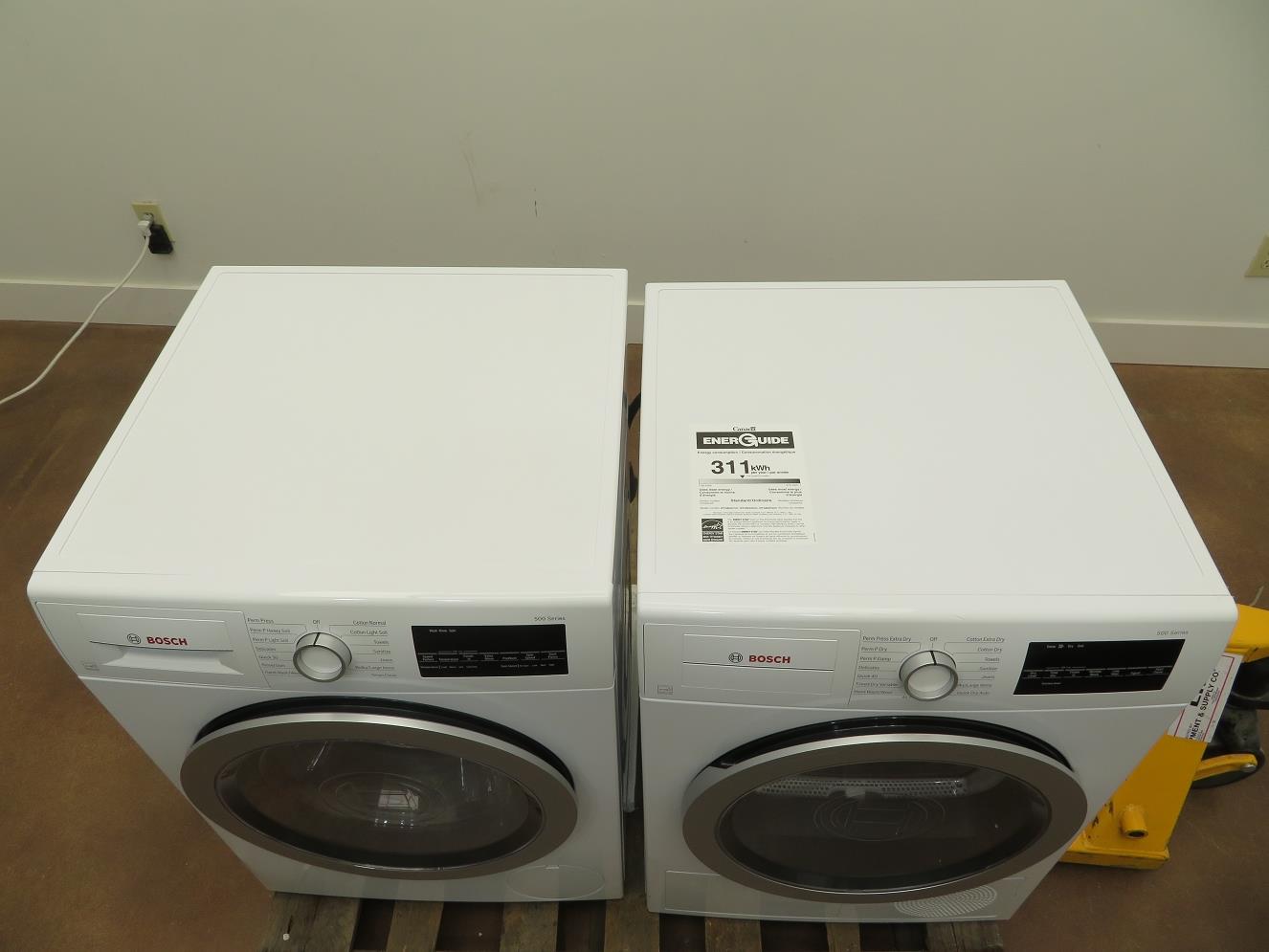 Bosch 500 Series 24" Front Load Washer and Dryer WAT28401UC