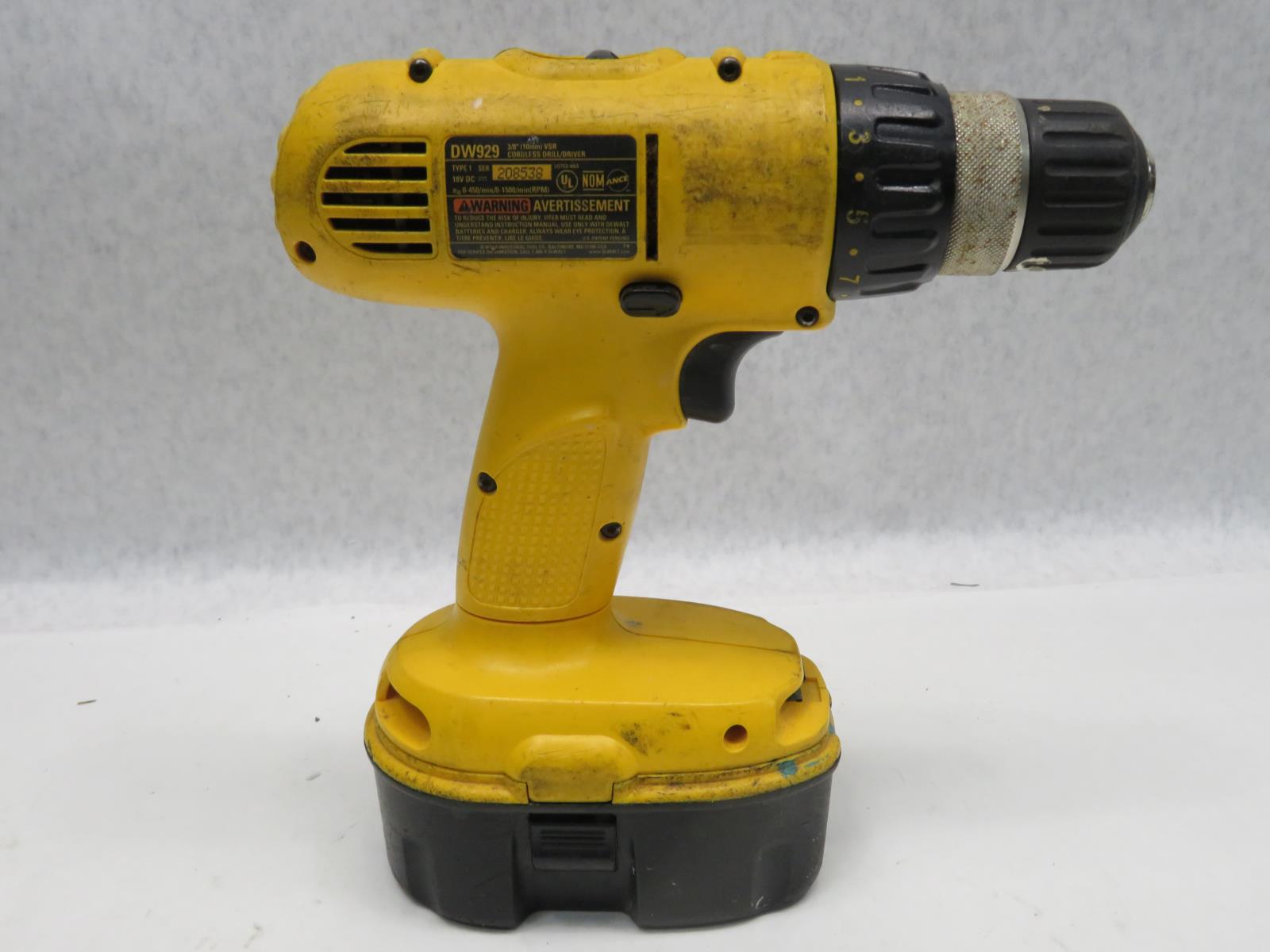 Dewalt DW929 18V 3/8" Cordless Drill Driver eBay