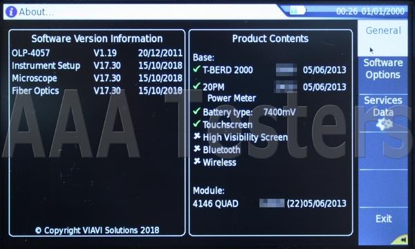 JDSU Viavi T-BERD 2000 4146 Quad SM MM Fiber OTDR T BERD | eBay