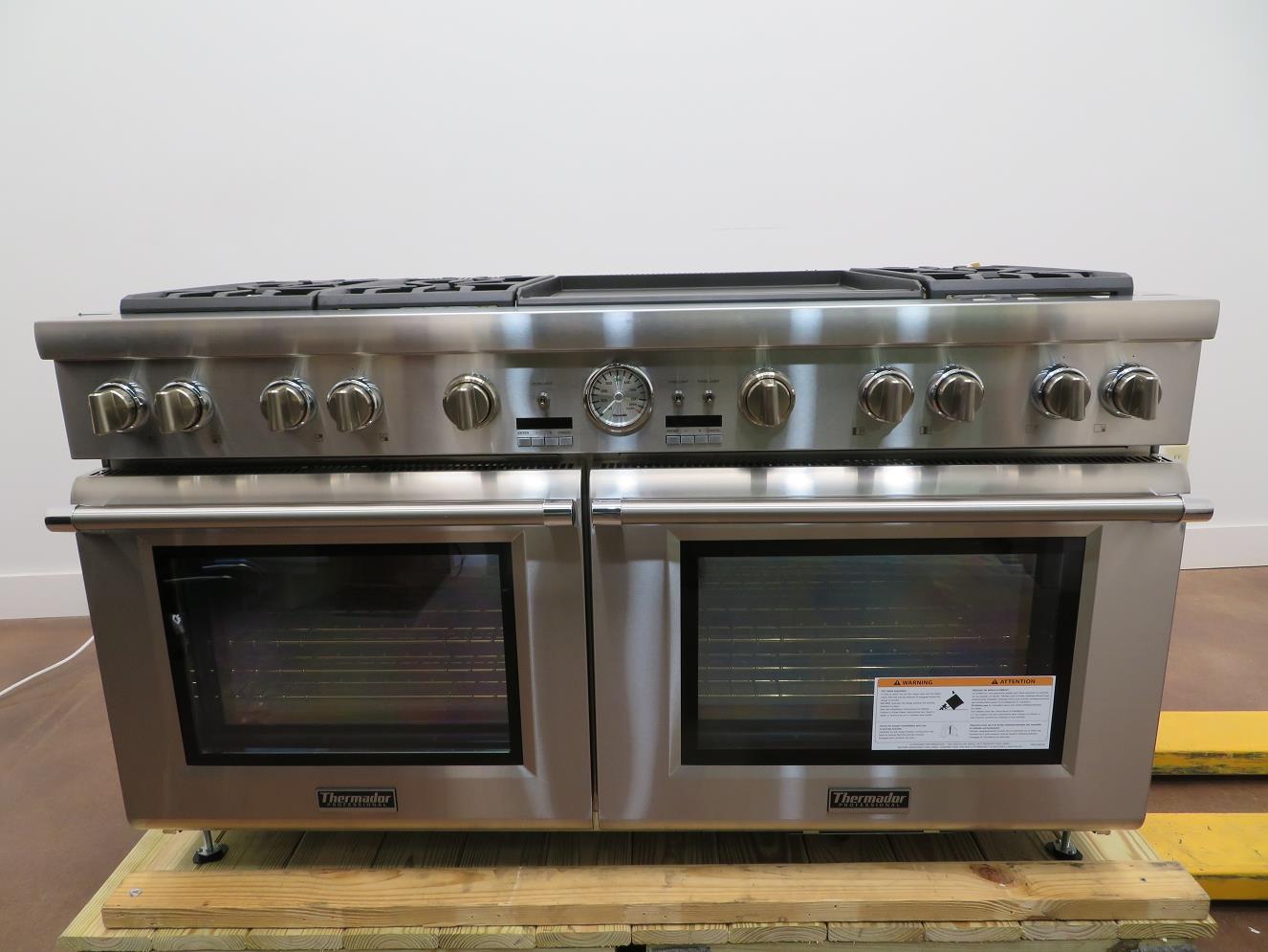 Thermador Pro Grand 60" 6 Burners Griddle Dual Fuel Convection Range