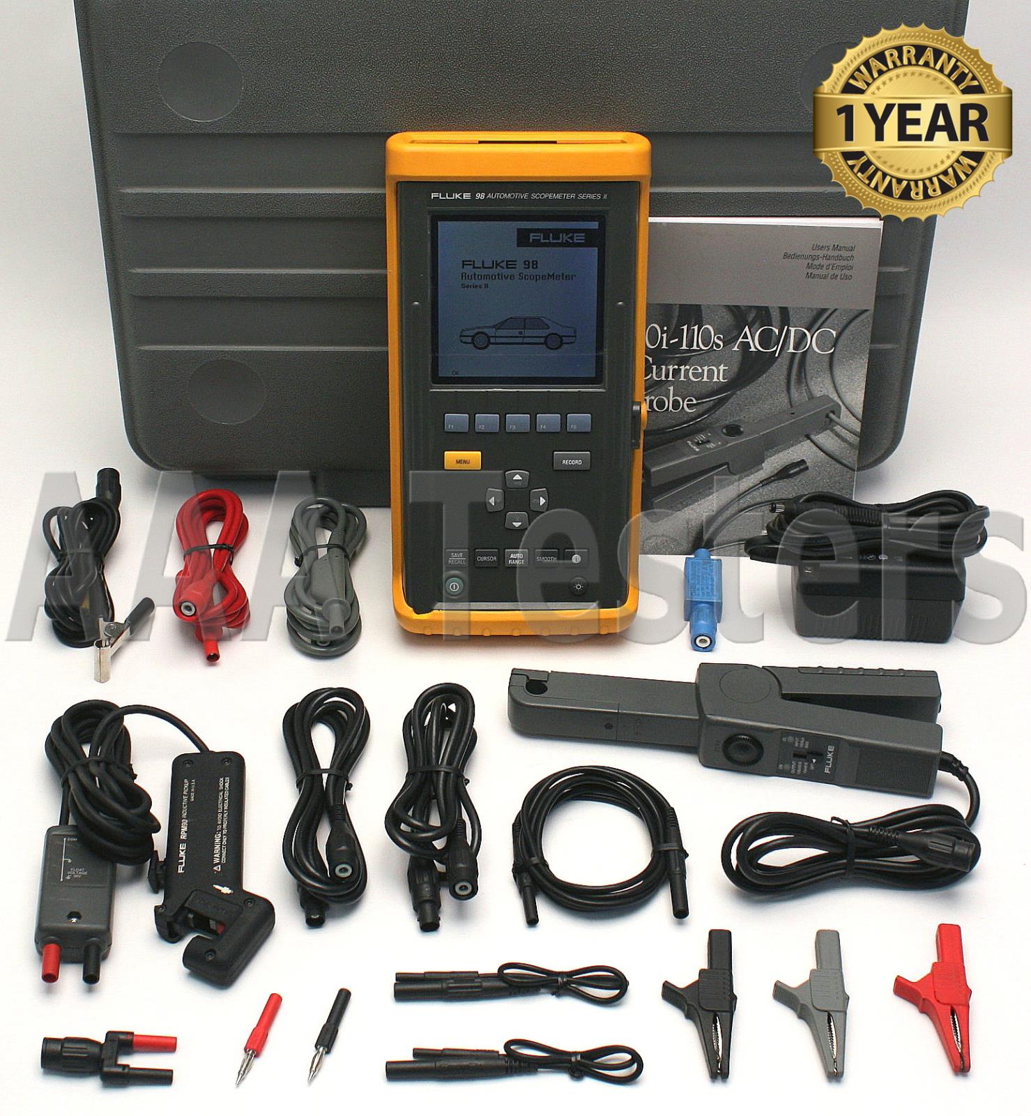 Fluke 98 Series II Automotive Scopemeter 300V Handheld Dual Channel