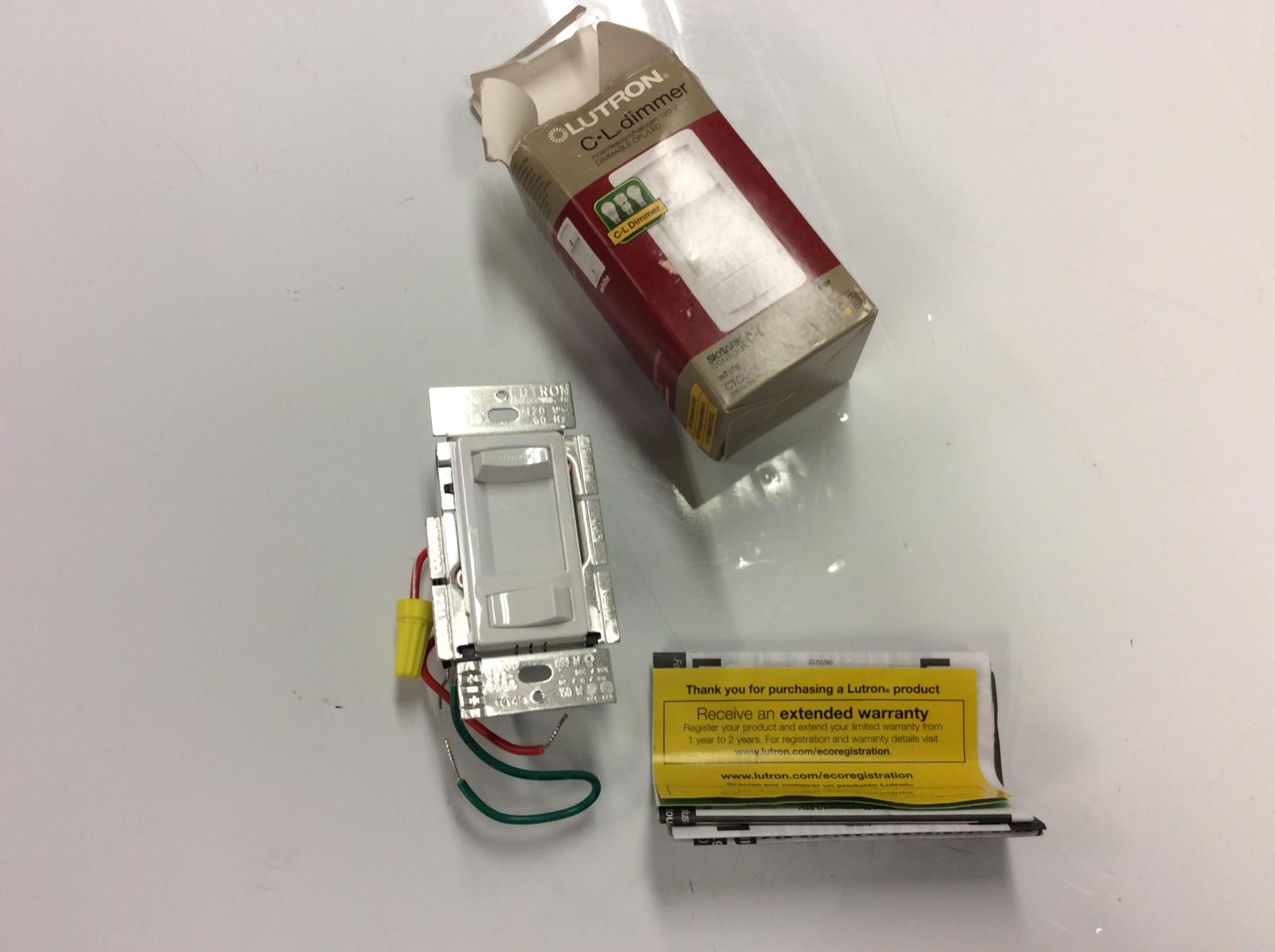 Lutron CTCL-153PR-WH Skylark Contour 150-Watt Single Pole/3-Way CFL/LED