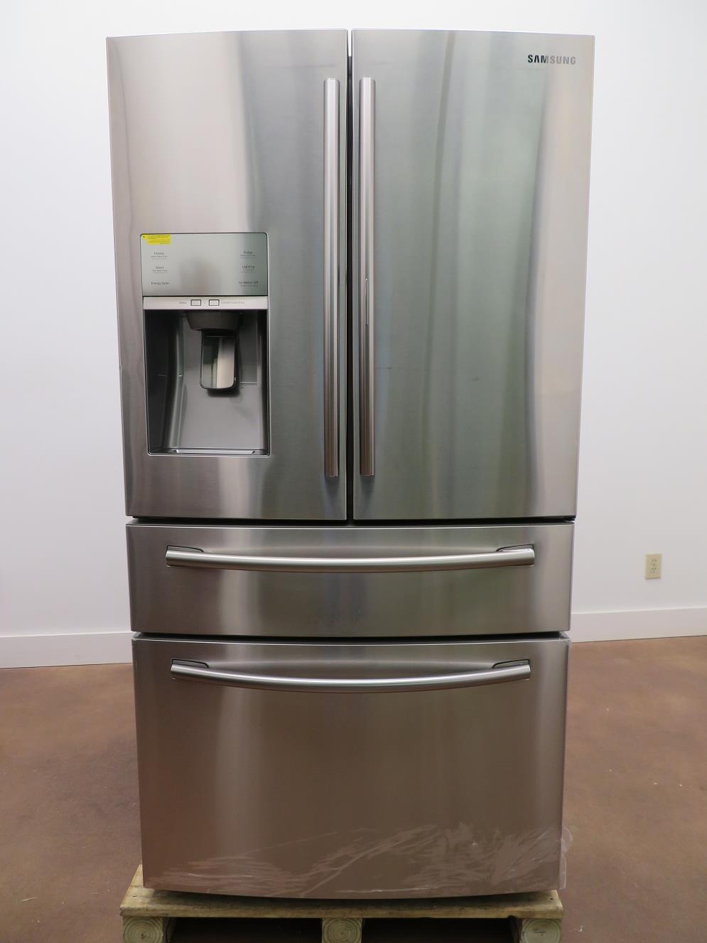 Samsung RF28JBEDBSR 36 Inch 4 Doors French Door Refrigerator FlexZone ...