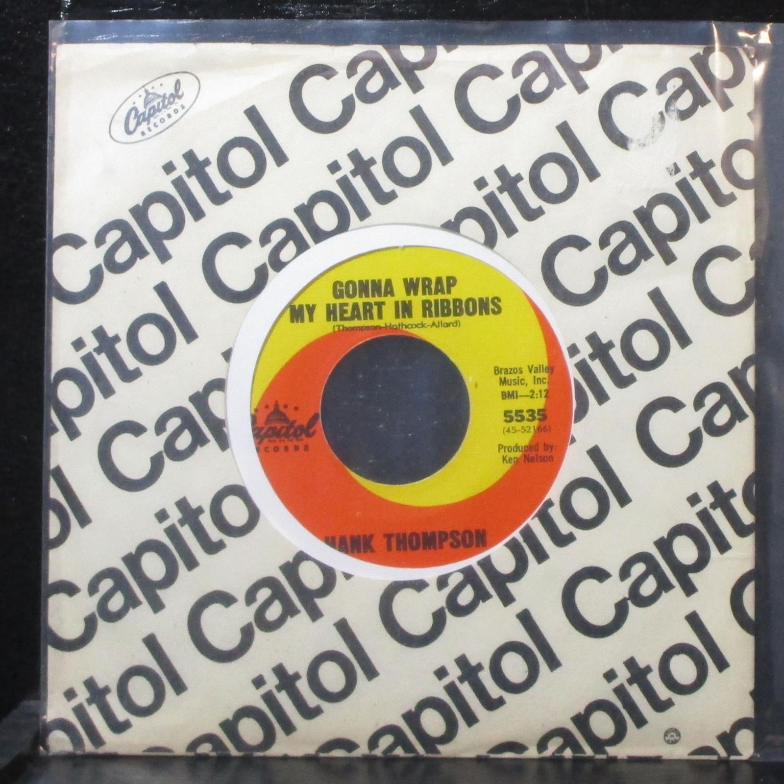 Hank Thompson - Gonna Wrap My Heart In Ribbons 7" Mint- Capitol 5535