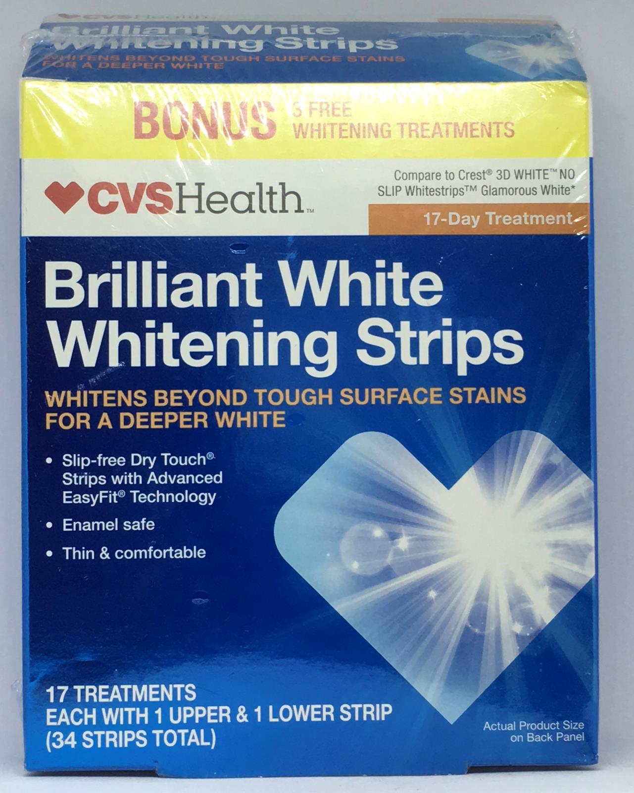 CVS Health Brilliant White Whitening Strips 17 Day ...