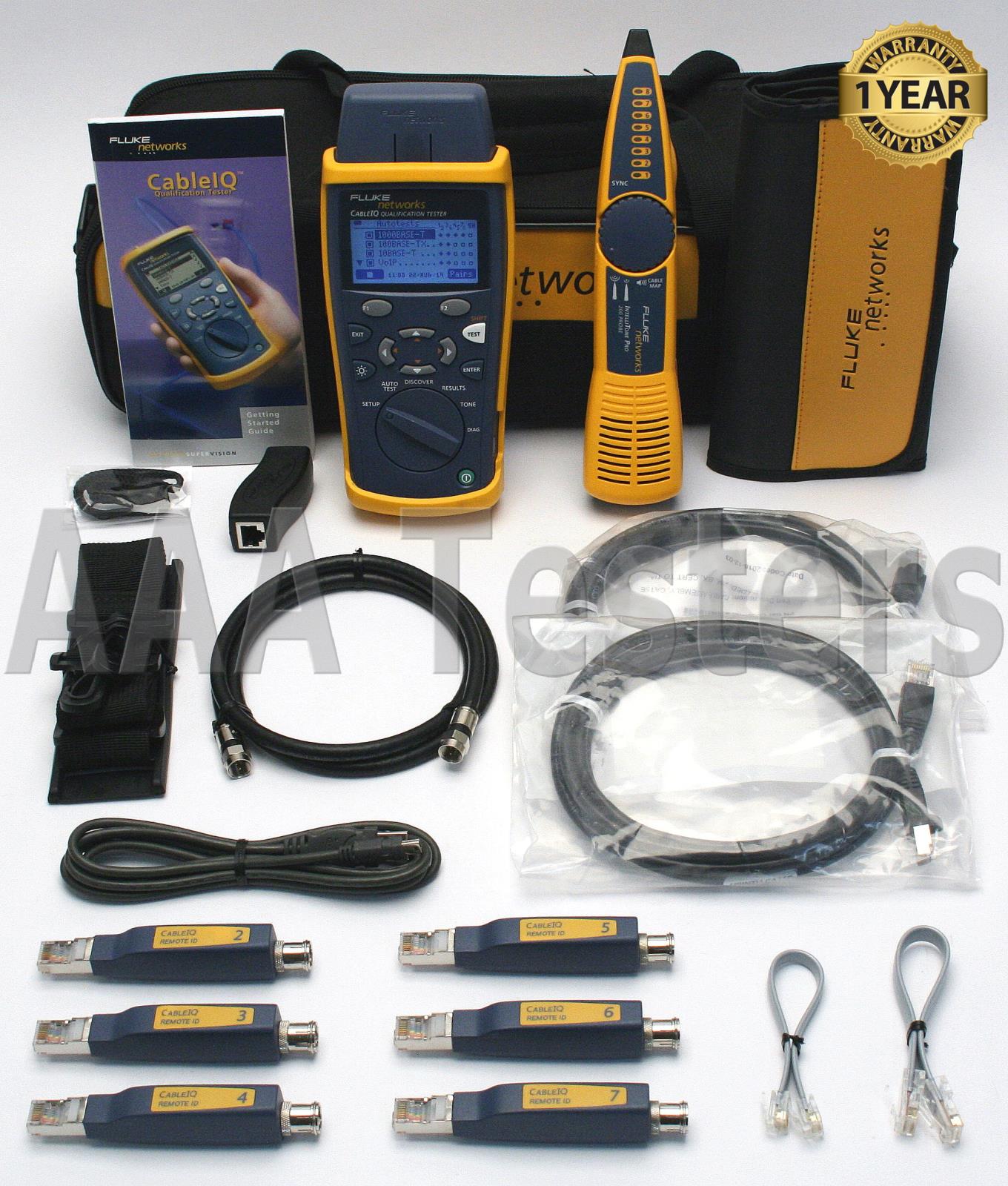 Fluke Networks CIQKIT CableIQ Tester & Intellitone Pro 200 Advanced IT