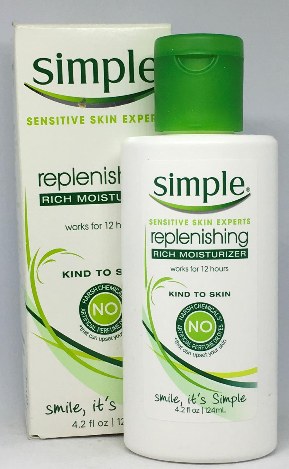 simple sensitive skin experts replenishing rich moisturizer