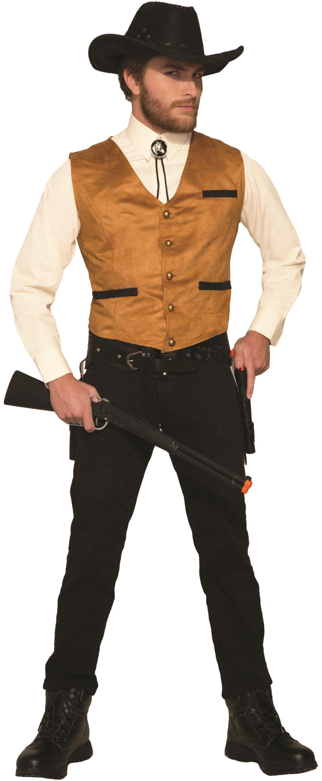 Western Brown Cowboy Gambler Costume Vest eBay