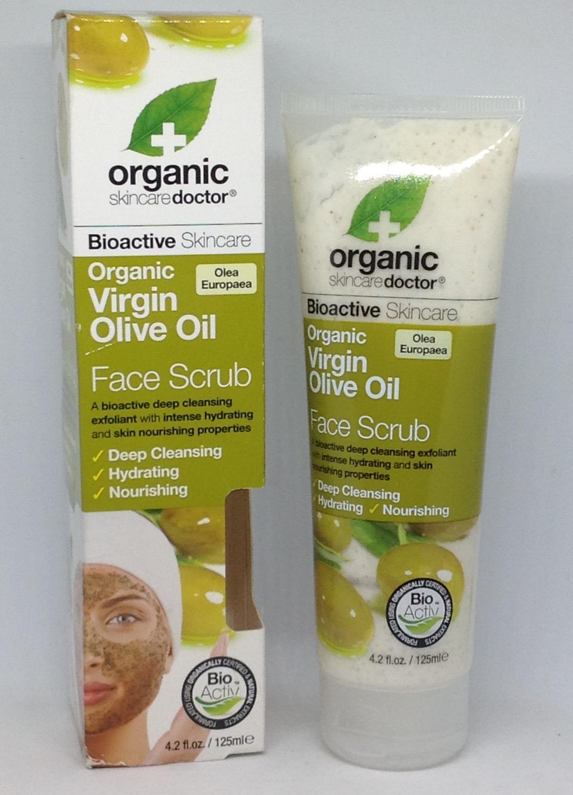 Bioactive Organic Skincare Doctor VIirgin Olive Oil Face Scrub 4.2oz