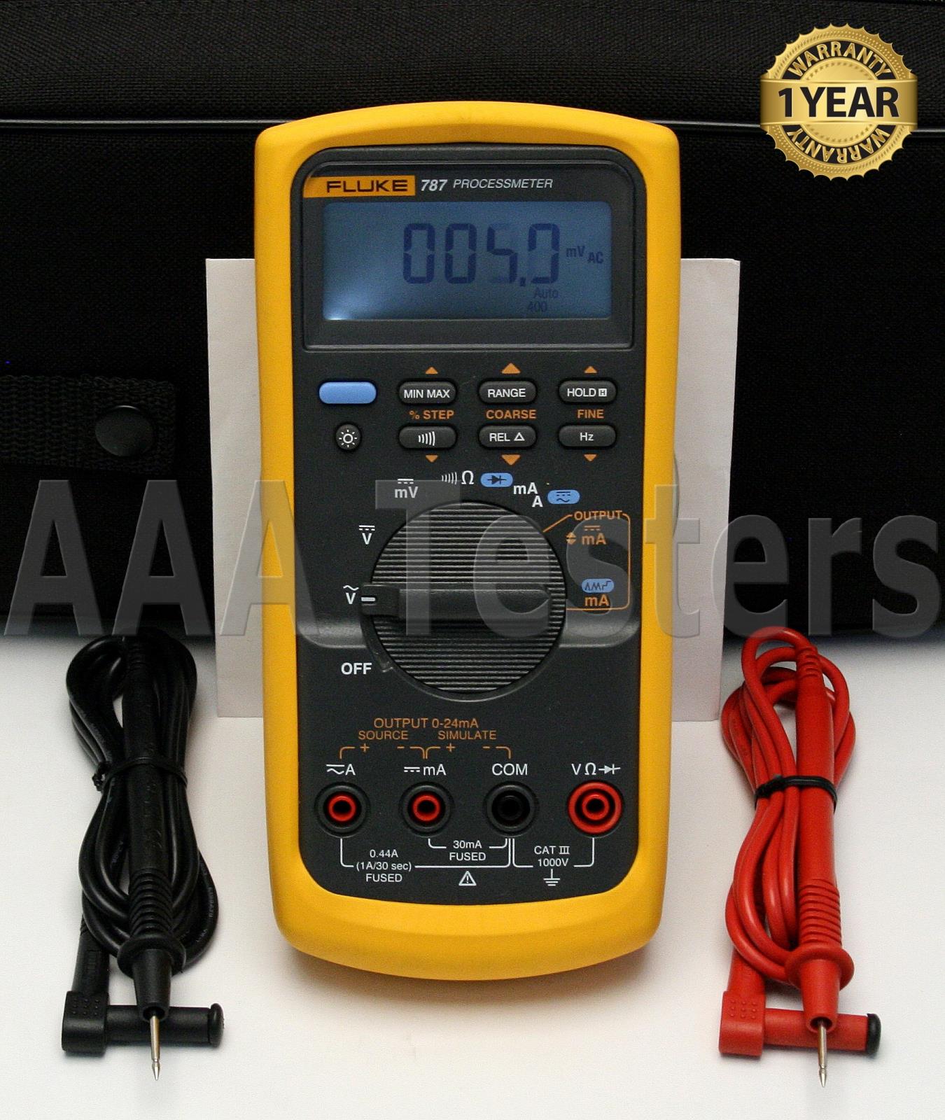 Fluke 787 ProcessMeter DMM Digital Multimeter Loop Calibrator | eBay