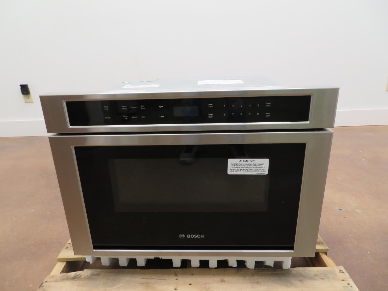 Bosch 800 Serie 24" Built-in Microwave Drawer HMD8451UC Glass Touch