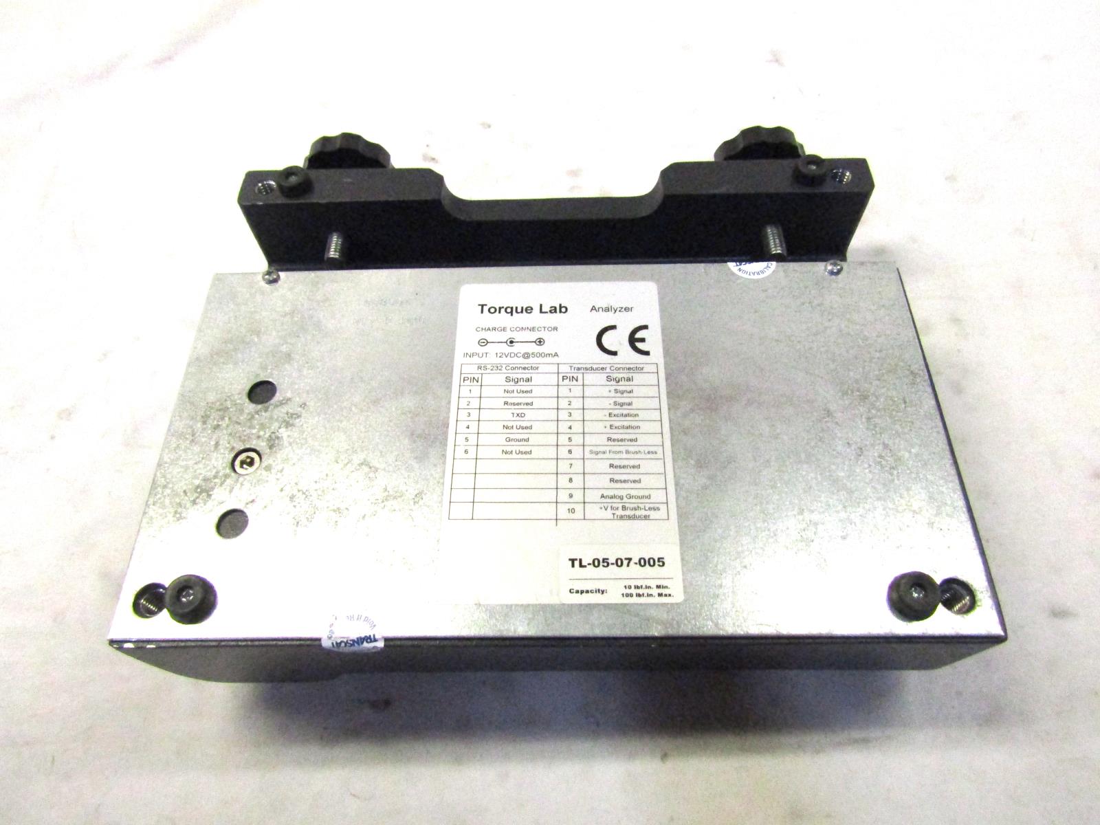 Torque Lab Mountz TL100i Analyzer TL0507005 Cap 10 lbs.in