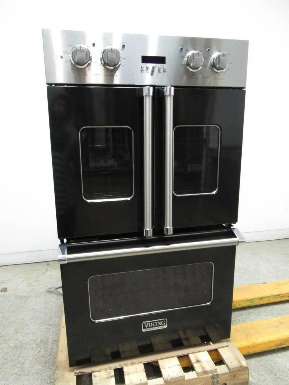 Viking Professional Premiere 30 Electric Blk French Door Double