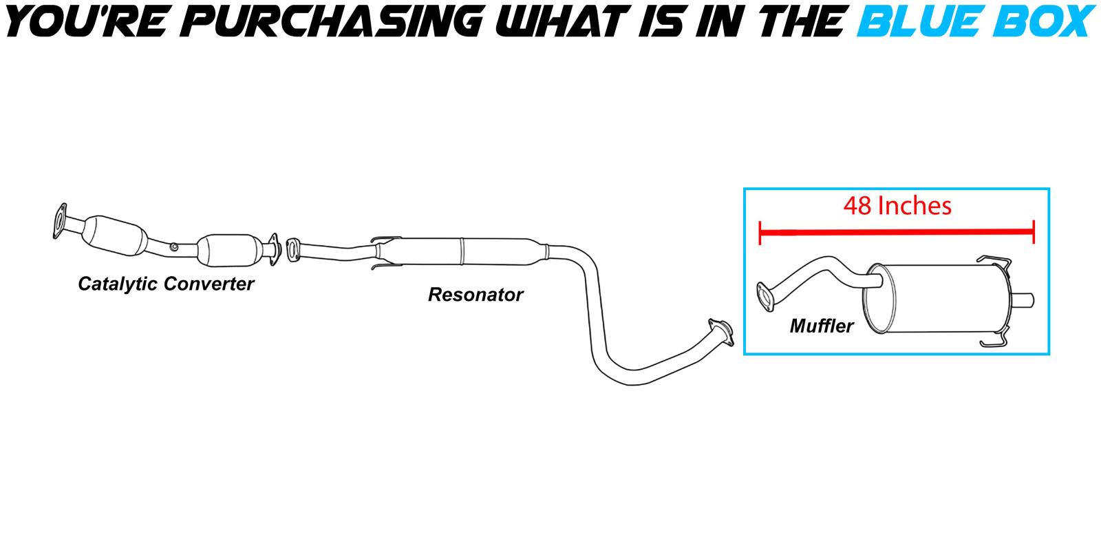 Stainless Steel Rear Muffler Exhaust Tail Pipe fits 20072012 Nissan