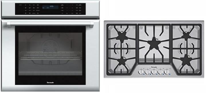 Thermador Masterpiece Series Ss Oven 5 Burner Cooktop Set