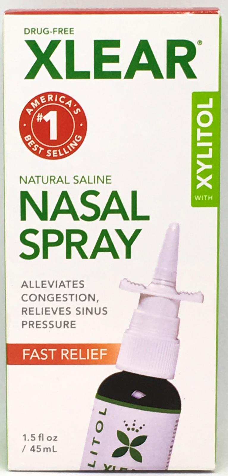 Xlear Natural Saline Nasal Spray with Xylitol 1.5 Fl Oz 700596000001 eBay