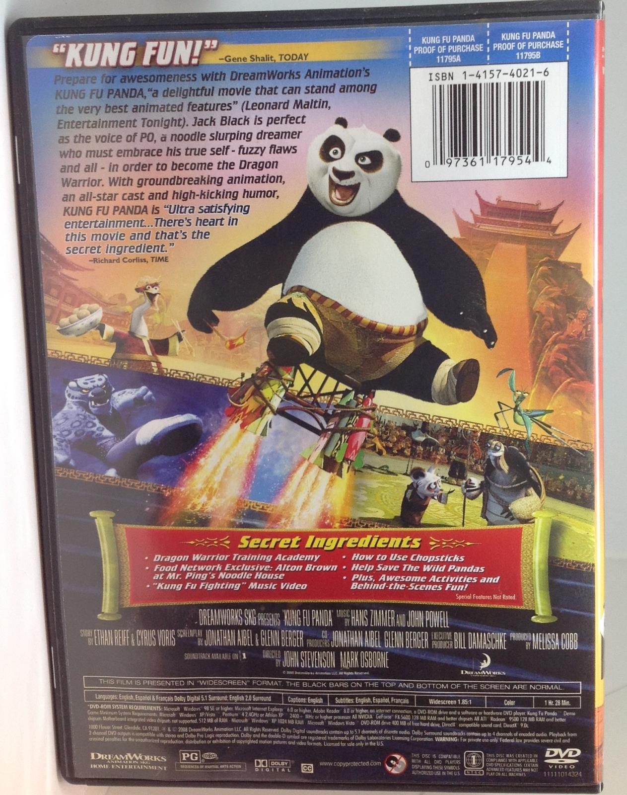 Kung Fu Panda (DVD, 2008, Widescreen) 97361179544 | eBay