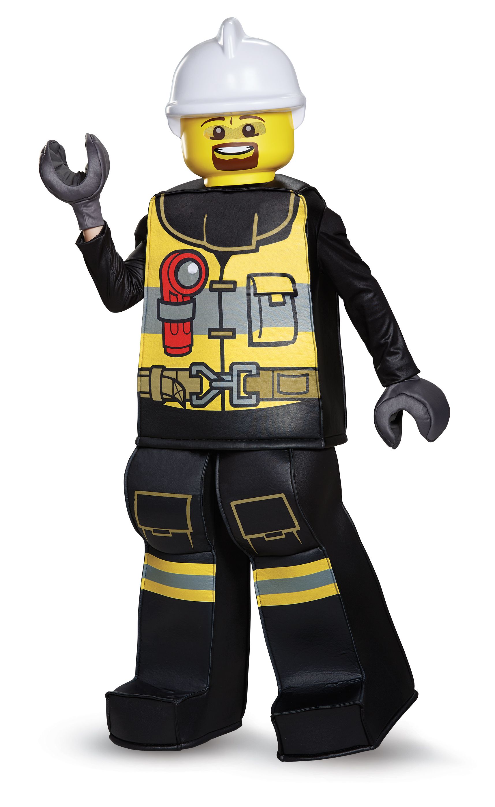 Lego Firefighter Boys Costume Large 10-12 | eBay