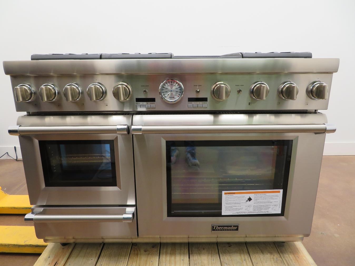 Thermador Pro Grand Steam 48" 6 Burners ProStyle SS DualFuel Range PRD48JDSGU eBay