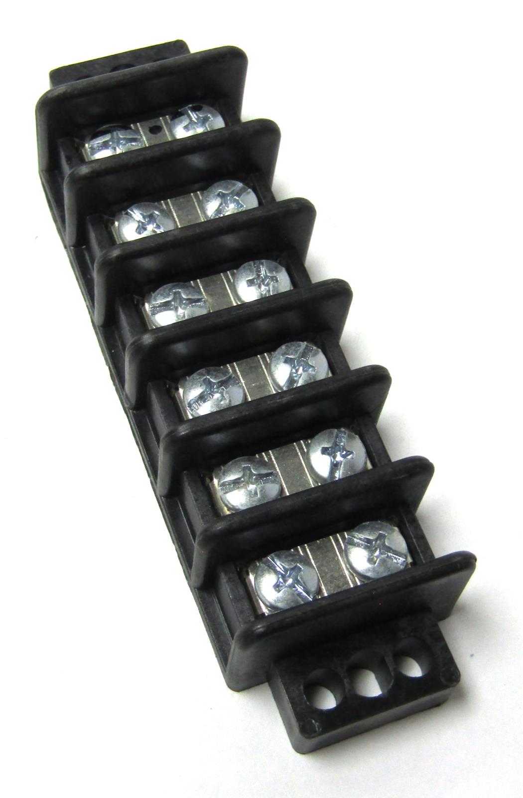 9x New Ideal 89206 Terminal Strip Blocks Screws 6 Position Size 22 to