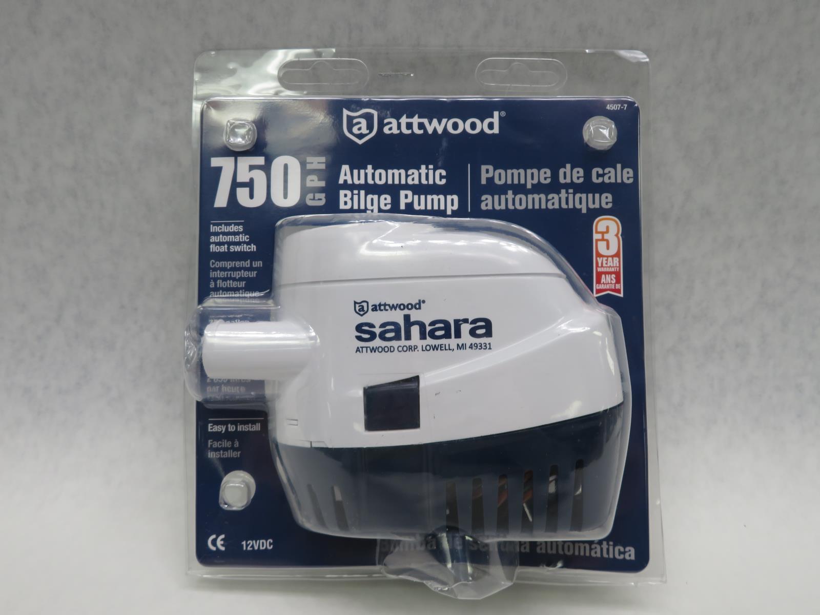 New Attwood Sahara-Series Automatic Bilge Pump