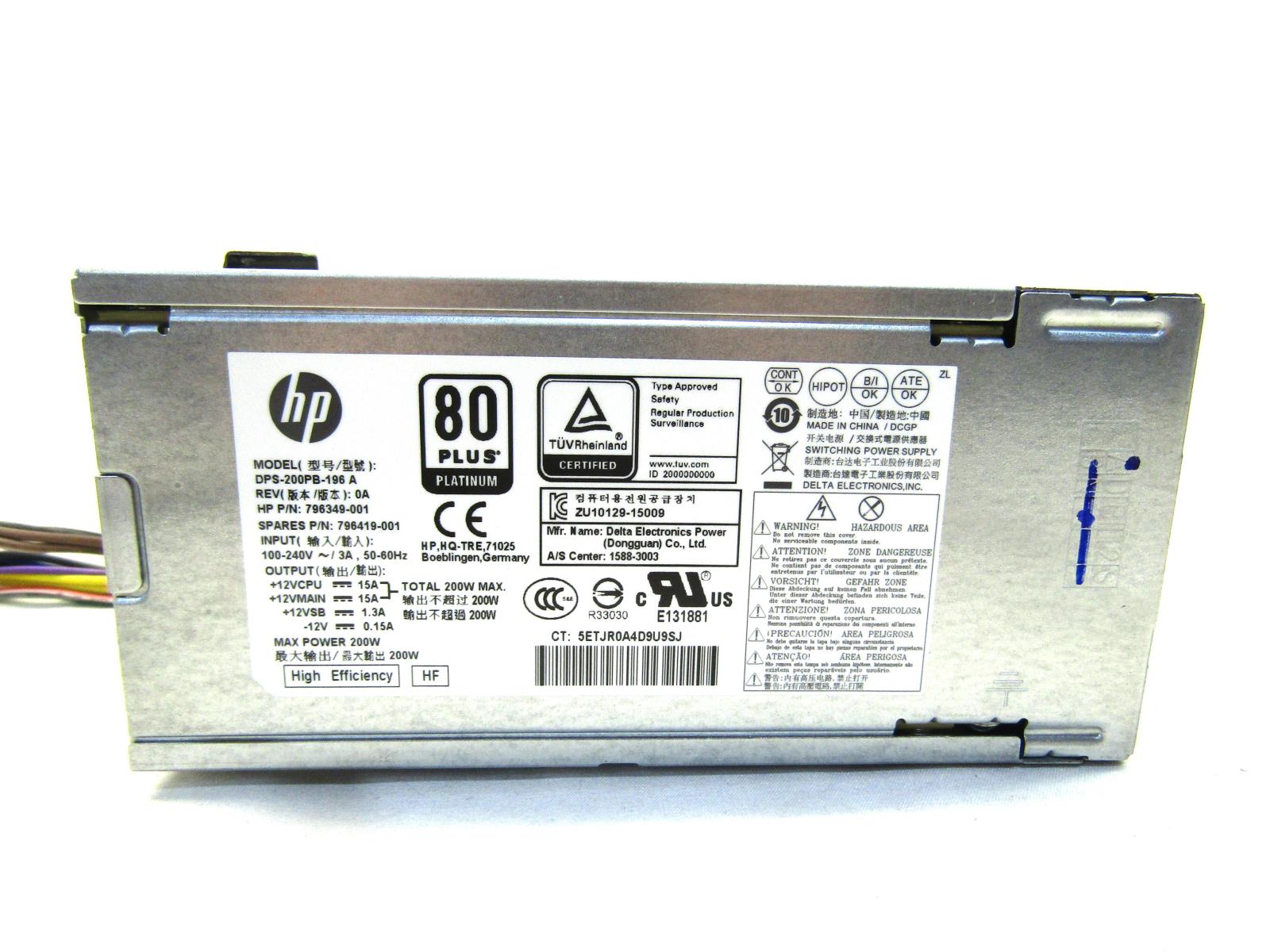 Распиновка блок питания hp dps 200pb 196 а