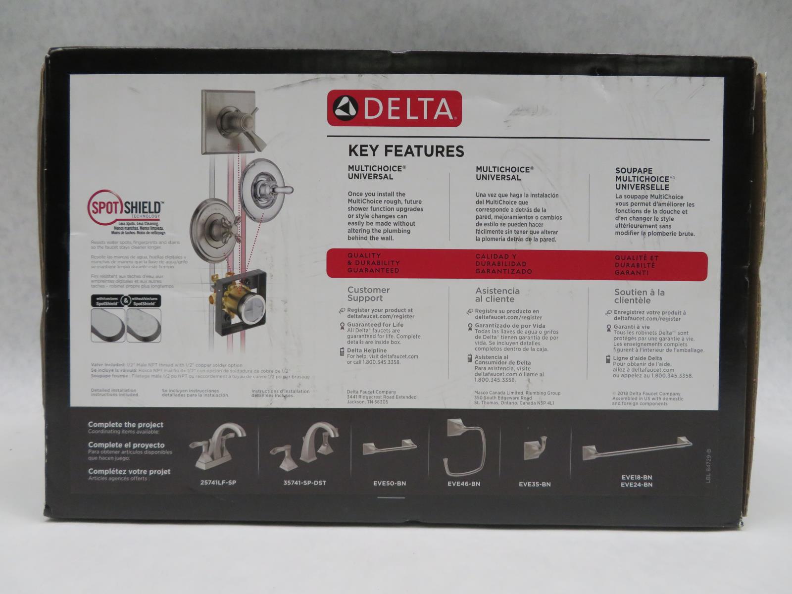 Delta Everly Tub Shower Faucet Kit 144741c Sp 34449877787 Ebay